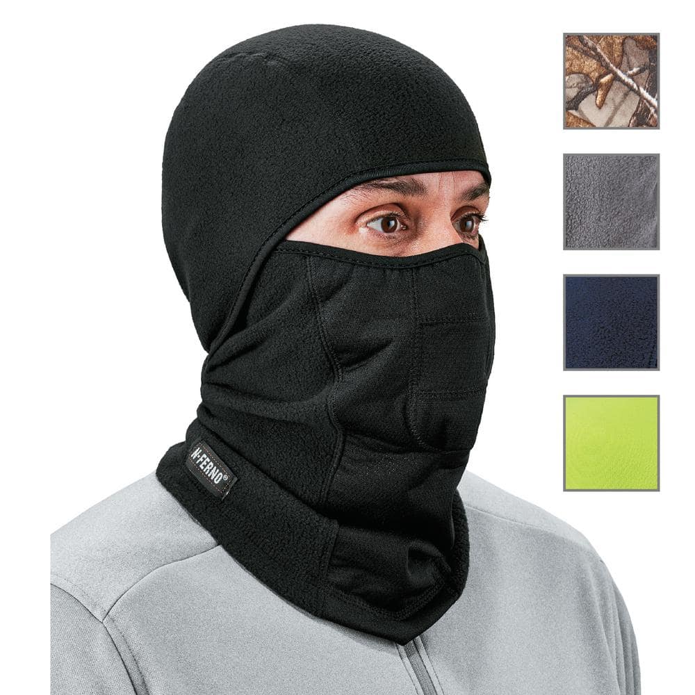 Wind-Resistant Face Mask Ergodyne N-Ferno Grey/ Black Winter Ski Mask Balaclava 