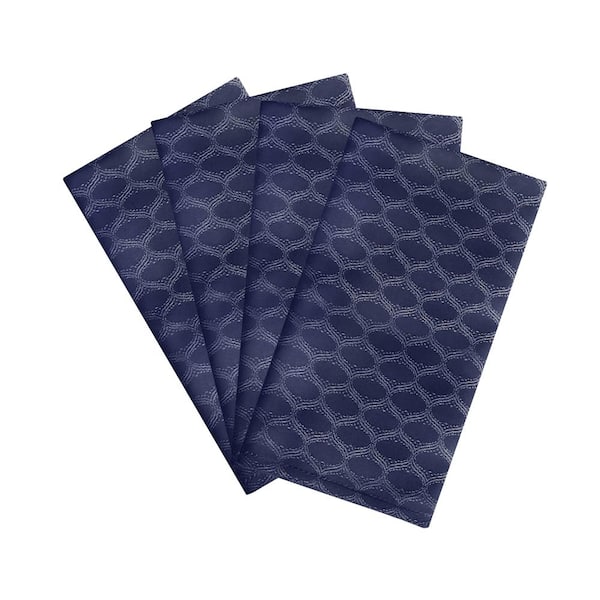 Lenox Olivia Napkins, Set of 4, Navy - 19"W x 19"L