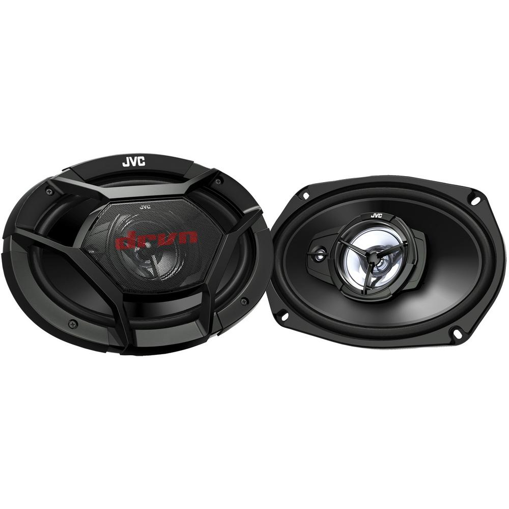 drvn DR Series 500-Watt 3-Way Shallow-Mount Coaxial Speakers