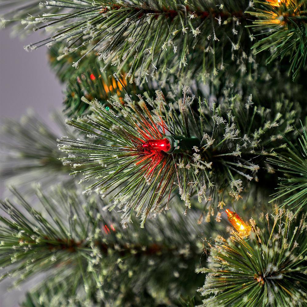 5-Foot Multi-Color Pre-Lit Pencil Pine Christmas Tree