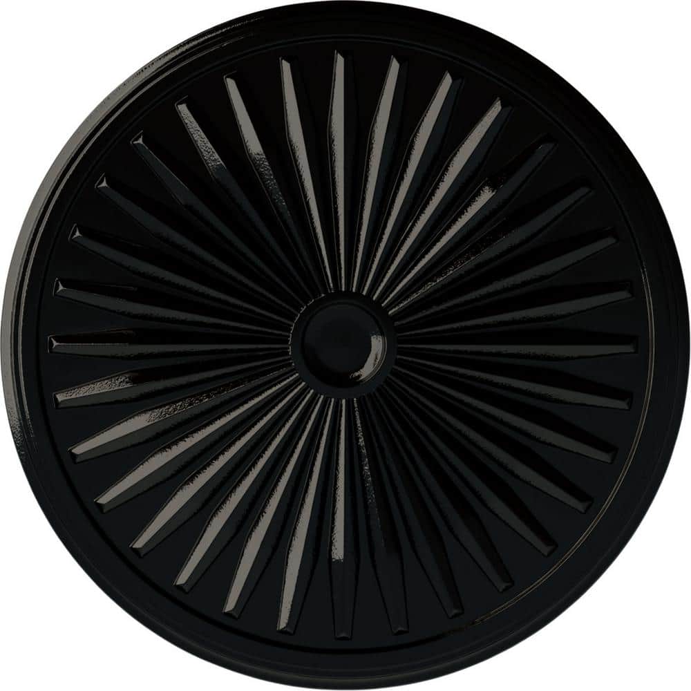 1-3/8 in. x 33-1/8 in. x 33-1/8 in. Polyurethane Leandros Ceiling Medallion, Black Pearl price history on PriceWatchPro