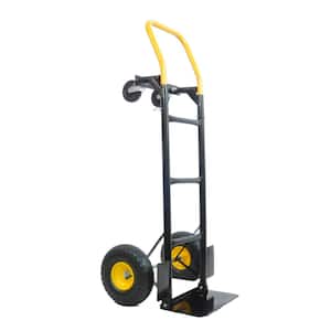 330 lbs. Hand Truck Capacity Heavy-Duty Adjustable Platform Cart Dual Purpose Dolly for Moving, Warehouse, Garden