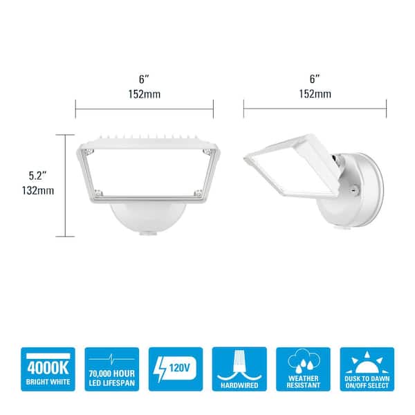 Megaman VOSS IP65 Integrated LED Floodlight 4000K 200W (711291