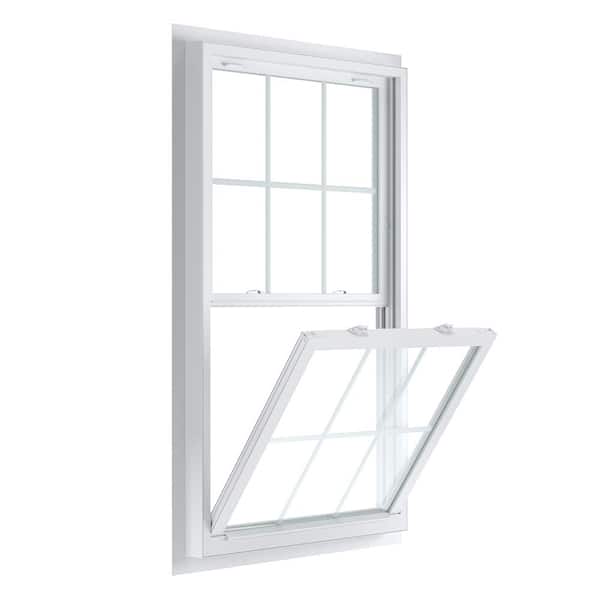 American Craftsman 33.75 in. x 56.75 in. 70 Series White Double