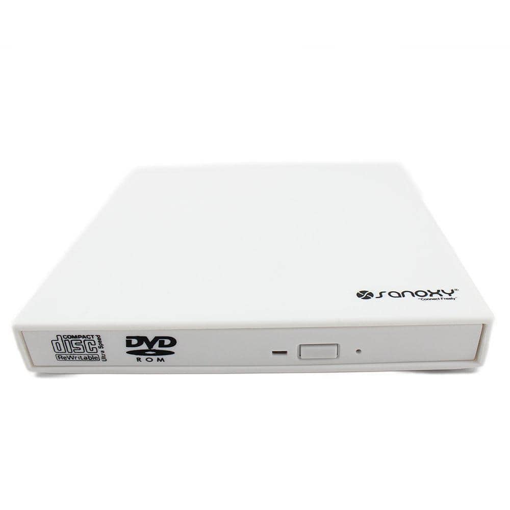 USB 2.0 Slim External DVD ROM CD-RW Combo Portable Drive in Black