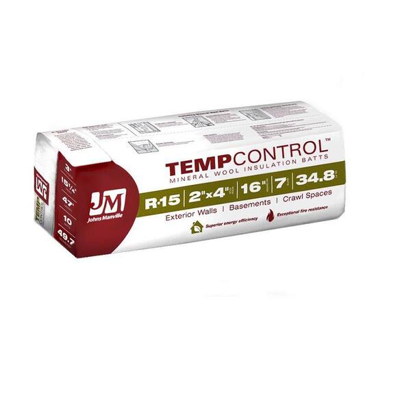 Johns Manville R-15 TempControl Mineral Wool Insulation 15 in. x 47 in.