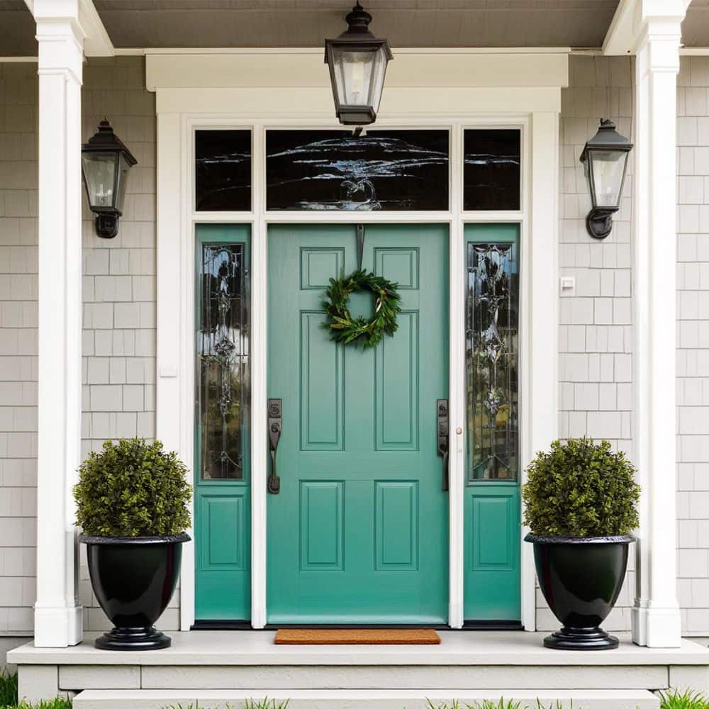 2 ft. Artificial Ball Topiary Tree in Pot 2-Pack, Plants Greenery Decoratio