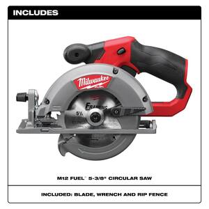 M12 FUEL 12-Volt Lithium-Ion Brushless Cordless 5-3/8 in. Circular Saw (Tool-Only) w/ 16T Carbide-Tipped Metal Saw Blade