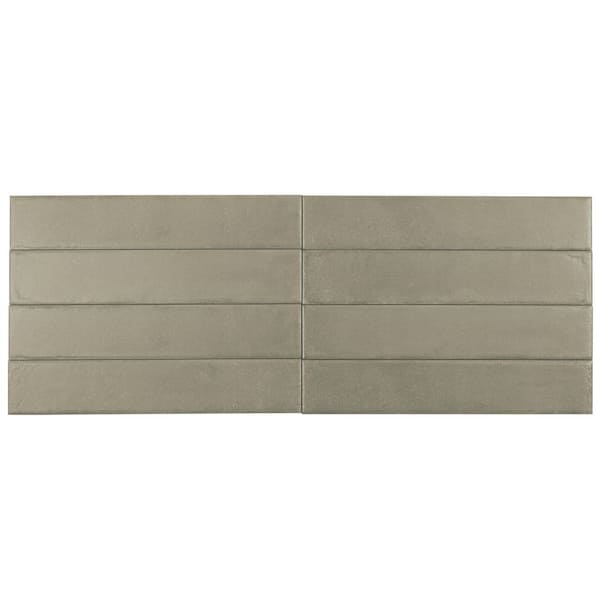 Cadence 3 in. x 16 in. Matte Muted Olive Green Porcelain Subway Tile (14.21 sq. ft./case) 44-Pack