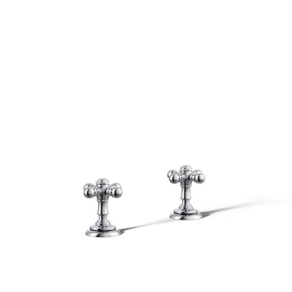 KOHLER Artifacts 2-Handle Deck-Mount Cross Handle Trim in Polished Chrome