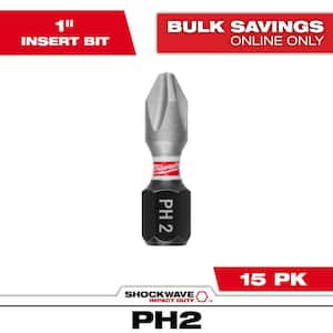 Milwaukee SHOCKWAVE Impact Duty 1 in. Phillips #2 Alloy Steel
