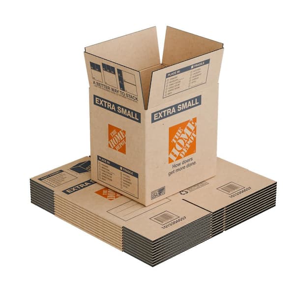 The Home Depot Extra Small Moving, Shipping, Storage Box (10 Pack)