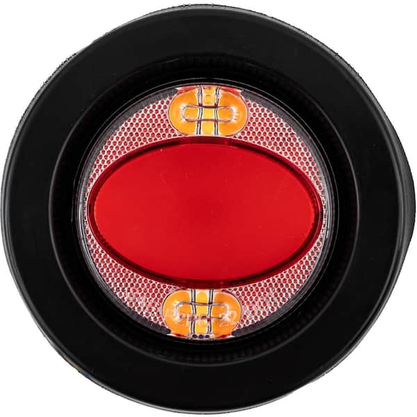 BUYERS PRODUCTS 2.5 Inch Marker Strobe Combo Light-Red/Amber