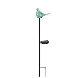 Green Bird Solar Garden Stake