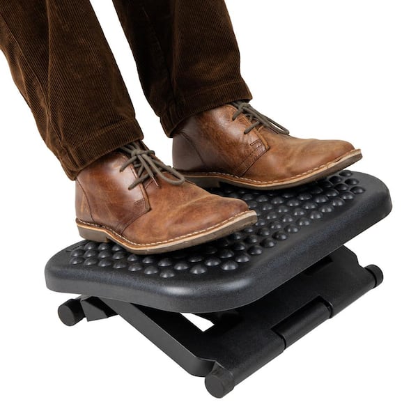 Burnt Wood Ergonomic Under-Desk Footrest