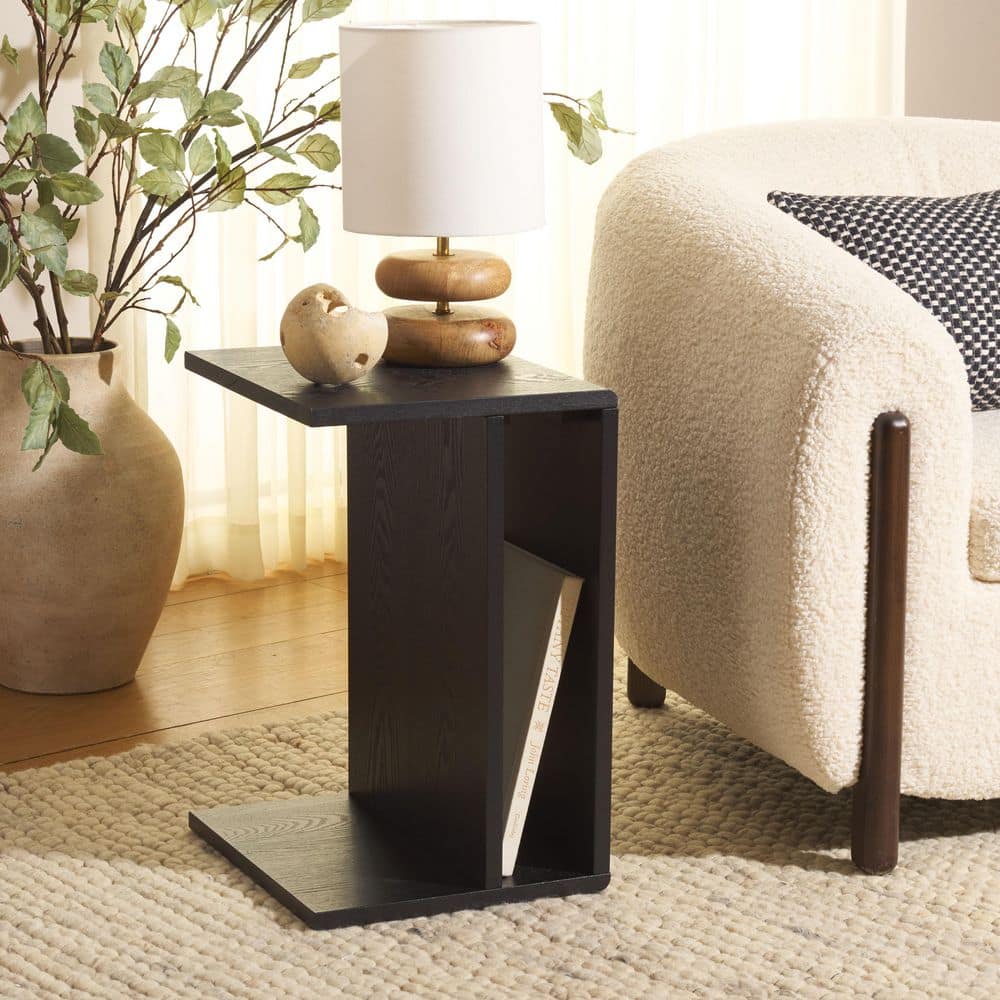 Aeon 14 in. Black Wood End Table price history on PriceWatchPro
