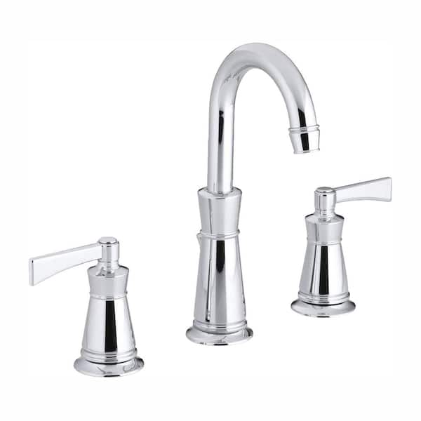 KOHLER Archer 8 in. Widespread 2-Handle Bathroom Faucet in Polished Chrome