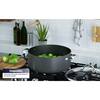 Cooks Standard 2678 3.5 QT Hard Anodized Nonstick Deep Saute pan with Lid,  Black 