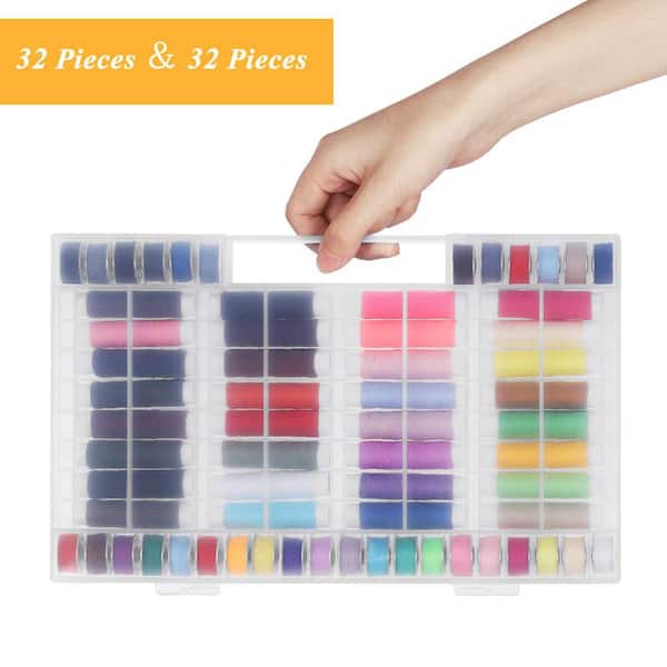 Embroidery Floss Set With Organizer Box 96 Rainbow Colors