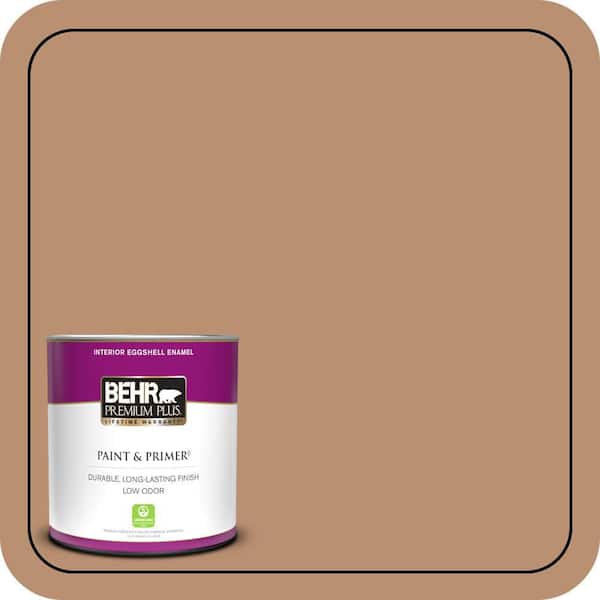 BEHR PREMIUM PLUS 1 qt. #S230-5 Sugar Maple Eggshell Enamel Low Odor Interior Paint & Primer