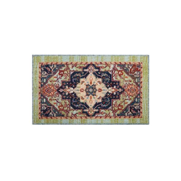 Mohawk Home Sinaloa Green 1 ft. 8 in. x 2 ft. 10 in. Machine Washable Area Rug