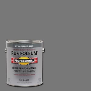1 gal. High Performance Protective Enamel Gloss Smoke Gray Oil-Based Interior/Exterior Paint (2-Pack)