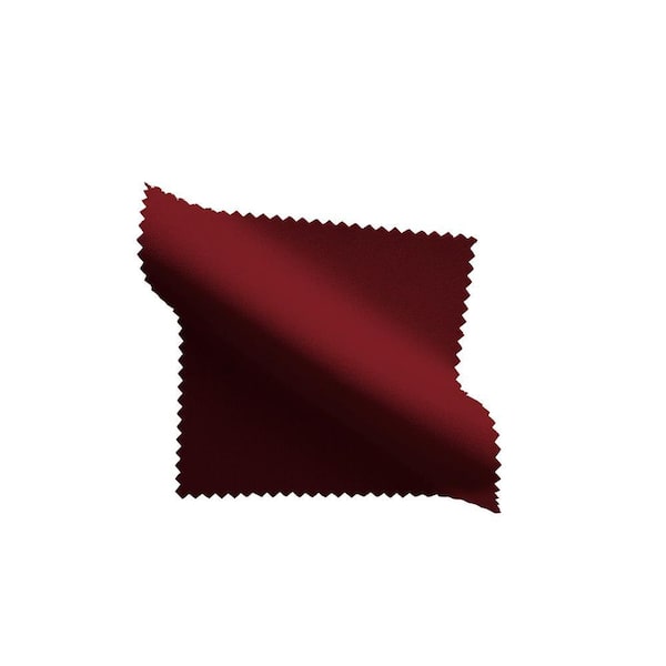 60 in. x 102 in. Burgundy Solid Polyester Poplin Rectangular Tablecloth