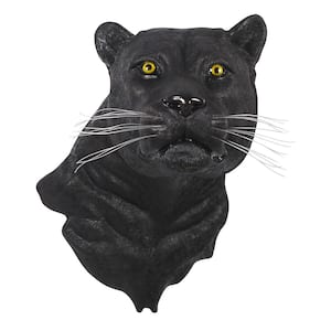 18.5 in. x 14 in. Shadow Predator Black Panther Wall Sculpture