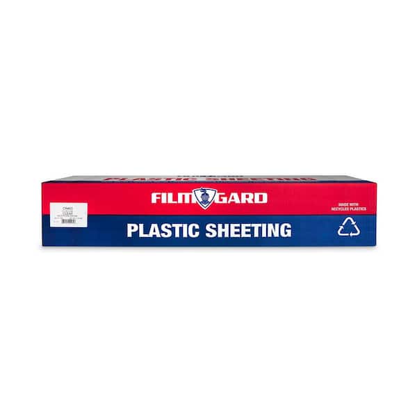 Plastic Sheeting 4 mil X 3 ft. x 100 ft. Polyethylene Clear
