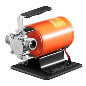 Water Transfer Pump, 12V DC 360 GPH 1/10 HP, Portable Electric Utility Pump with 6 ft. Suction Hose Kit for Garden