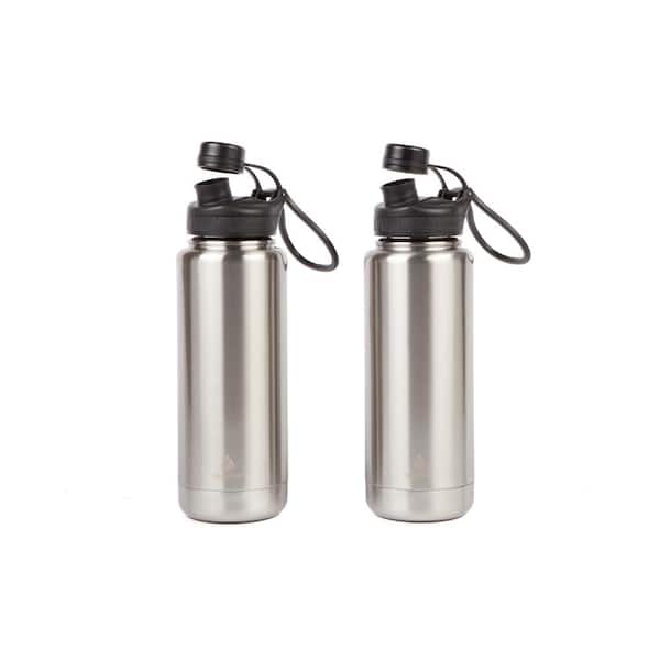 Hydraflow 40-Ounce Double Wall Stainless Steel Tumbler with Handle 2 Pack