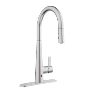Belanger Touchless Single Handle Pull-Down Kitchen Faucet with Magik Technology in Stainless Steel