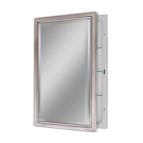 Deco Mirror 16 In W X 26 H 5, Bathroom Mirrors Medicine Cabinets Recessed