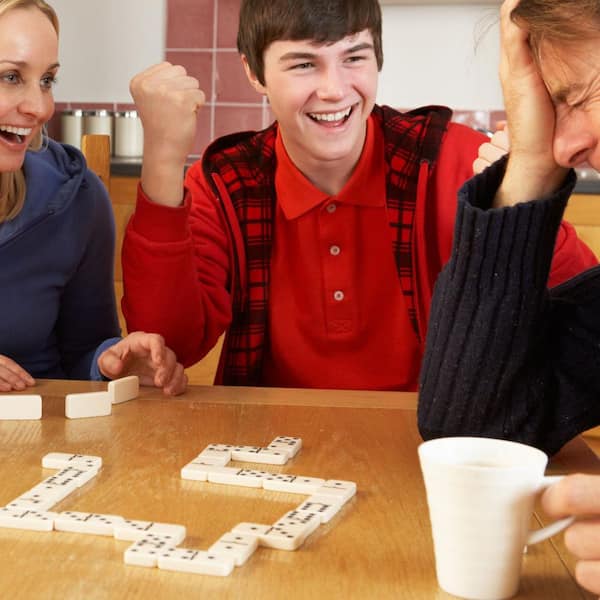 Hey! Play! 55-Piece Double-Nine Dominoes Set with Case W350005