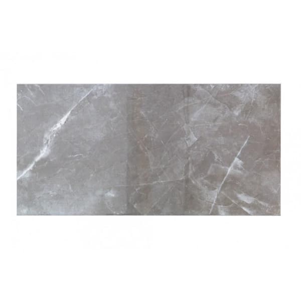 Ivy Hill Tile Vaugn Gray 12 in. x 24 in. 10mm Polished Marble Look Porcelain Floor and Wall Tile (6 pieces / 11.62 sq. ft. / box)
