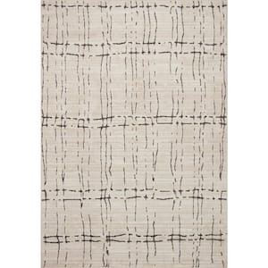 Darby Sand/Dk. Grey 18 in. x 18 in. Sample Transitional Modern Area Rug