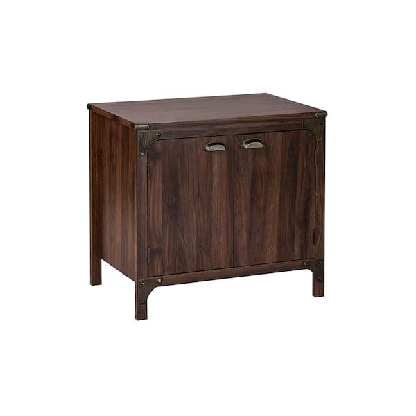 SAINT BIRCH 2-Door Hanson 31.5 in. Walnut Accent Cabinet
