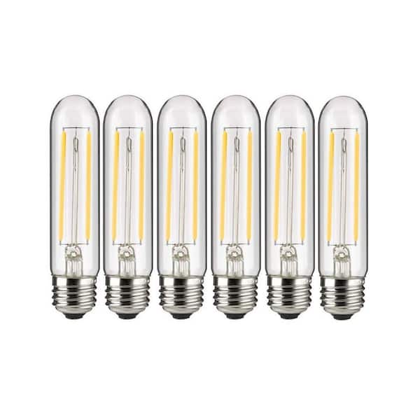 40-Watt Equivalent T10 Dimmable E26 Base LED Light Bulb 2200K (6-Pack)