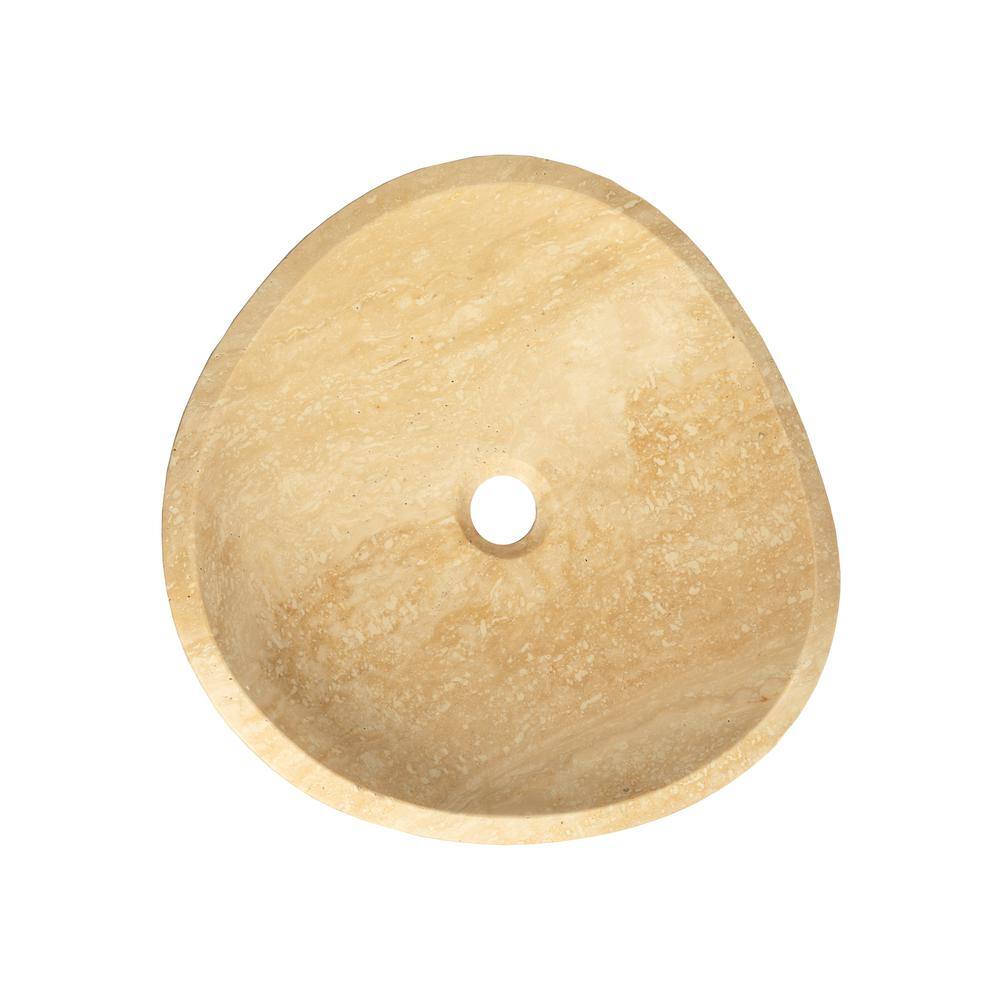 Eden Beige Stone Curved Rim Bathroom Sink