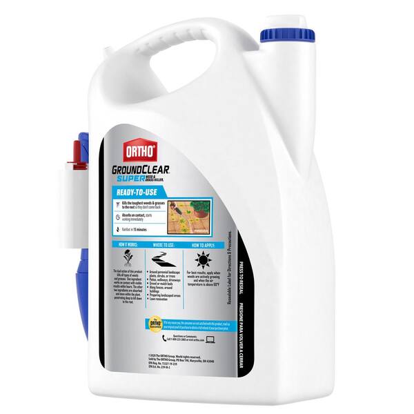 Ortho Groundclear Super 1 Gal Ready To Use Weed And Grass Killer With Battery Powered Wand 465270505 The Home Depot