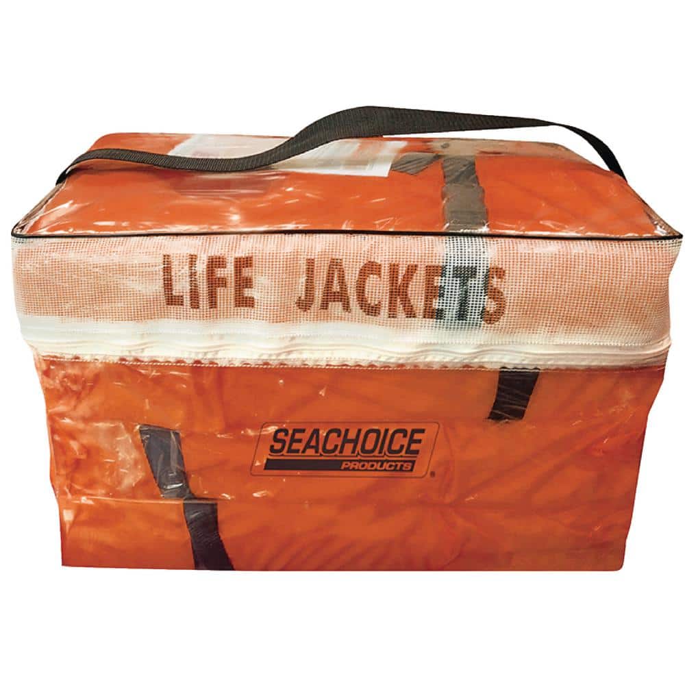 6 Pack Type II Orange Life Jacket Vest Adult Universal Boating PFD USCG Approved 