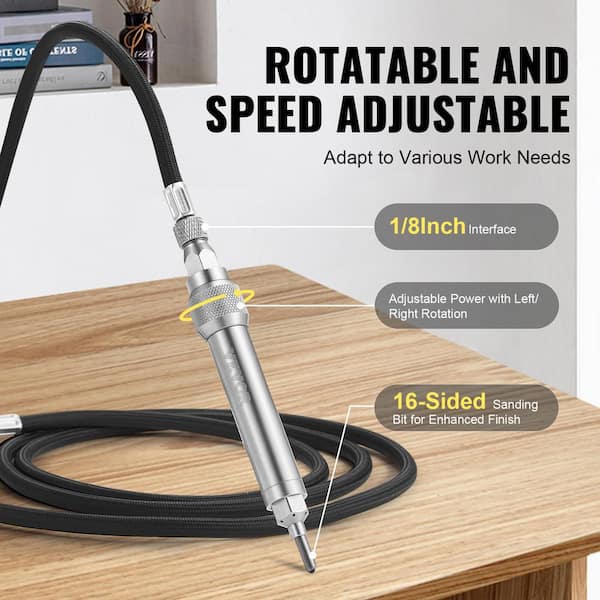 VEVOR Pneumatic Engraving Pen 11400 BPM Speed Adjustable 1/8