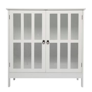Winado MDF White Double Door Sideboard 303031706454