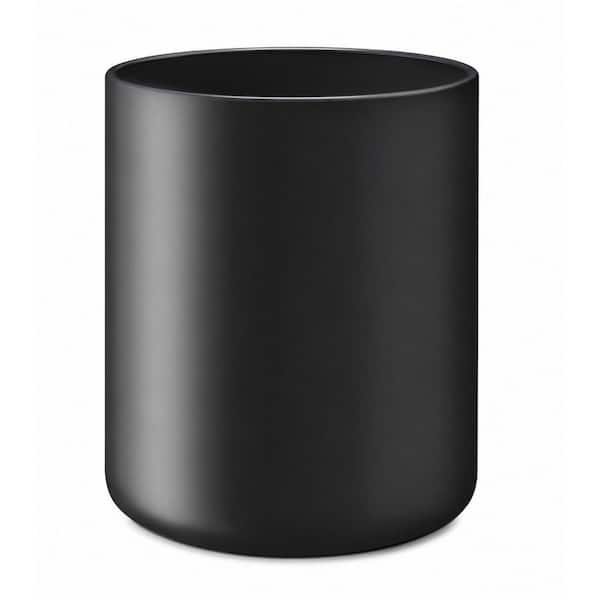 Large Matte Black Ceramic Kitchen Utensil Holder Crock, 7.2 in Tall for Countertop Organization, Farmhouse Decor