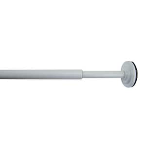 15 in. to 24 in. Adjustable Steel Single Tension Rod in White