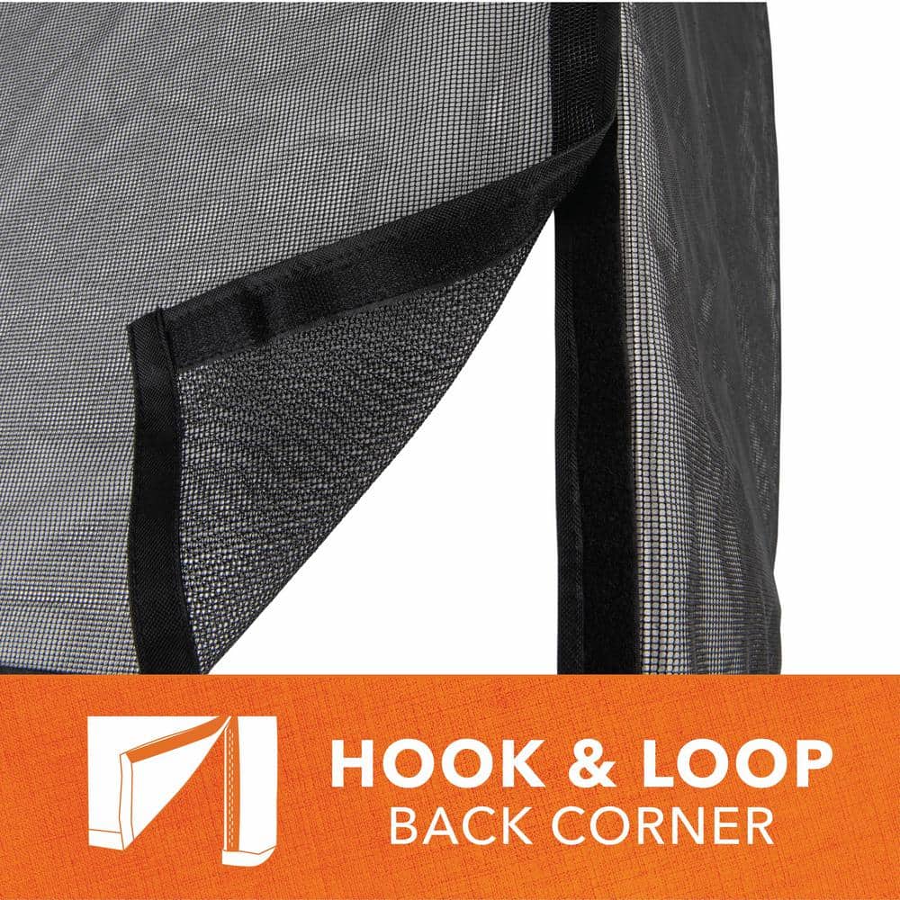Weather-Resistant Beige and Black Outdoor AC Cover, 32" Square