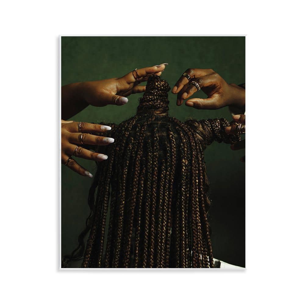 Women Braiding Hair by Oladimeji Odunsi Unframed People Graphic Art Print 14 in. x 11 in. price history on PriceWatchPro