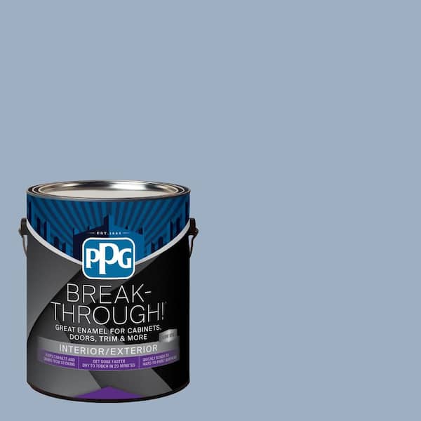 1 gal. PPG1163-4 Sterling Silver Satin Door, Trim & Cabinet Paint