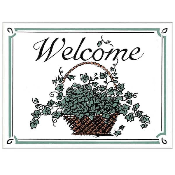 Unbranded Ivy Basket Welcome Plaque