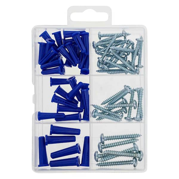 Hillman HOMEPAK Plastic Anchors with Pan Head Screws Assorted Kit